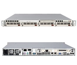 Platforma 1020C-3B, H8DCR-3, SC813TQ+-500, 1U, Dual Opteron 200, 2xGbE, AIC-9410W, 500W, Black